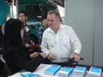 Discussing with buyer