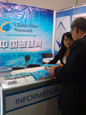 With customers