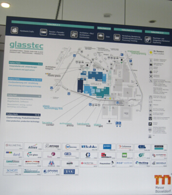 Map of glasstec 2014